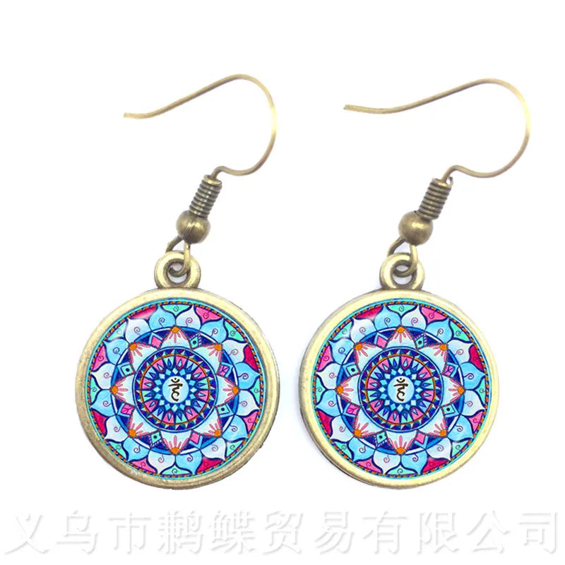 Boucles d'oreilles - Mandala indien